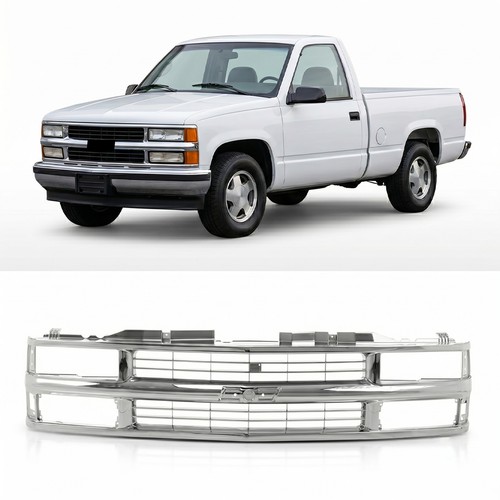 Chrome grille chromed insert - chrome,
