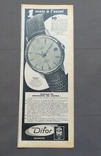 ANTIQUE ADVERTISEMENT PUB ADVERT CLIPPING 220517 / DIFOR DATE AUTOMATIC WATCH