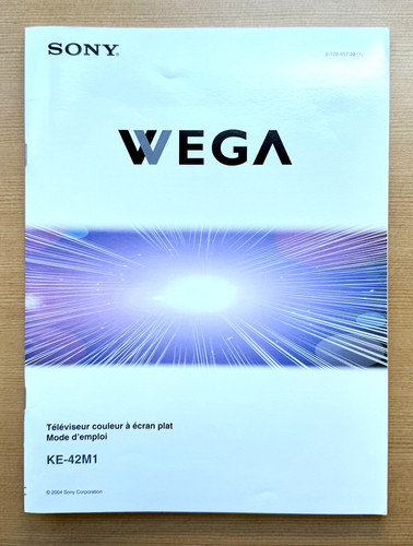 Sony wega plasma 42m1 - sony, ke-42m1