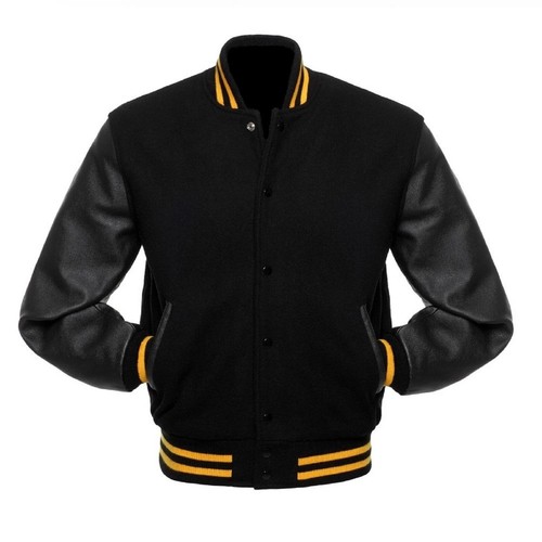 Blouson bomber noir laine - blouson, en