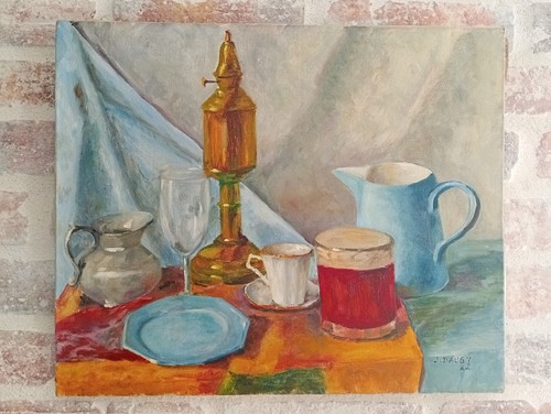 Tableau huile sur toile - huile,