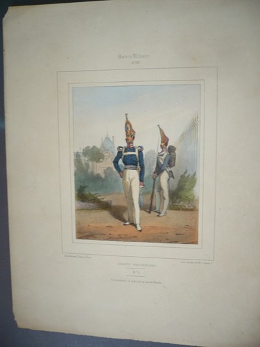 Gravure 1880 galerie militaire - galerie,