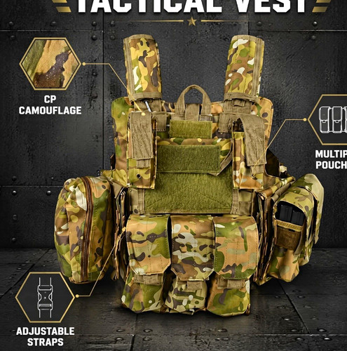 Camouflage tactical vest chest - tactical,