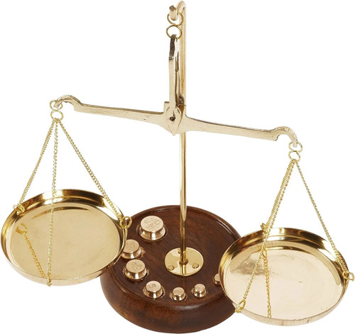Balance poids ancienne en - de,