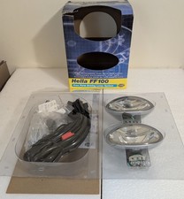 Hella FF100 Fog Lamp & Hardware Oval Halogen 55 Watt H3 Bulbs Missing Shield Cov