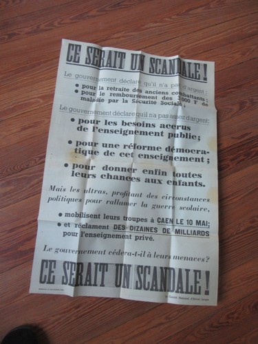 Affiche politique caen comite - caen,