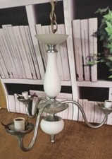 Lustre vintage En Opaline