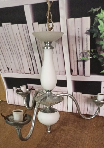 Lustre vintage opaline - lustre,