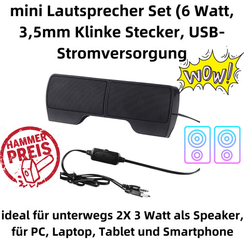 P01cm mini haut parleur 6w - pc, haut-parleur