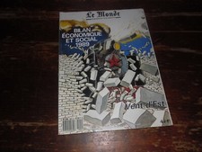 A VOIR !! ANCIEN MAGAZINE n° 9001 H " LE MONDE BILAN ECONOMIQUE et SOCIAL " 1989