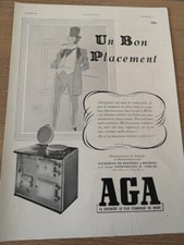 Publicité de Presse de 1938 - Cuisinière AGA - Fonderie Rosières Bourges - 3104