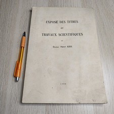 Livre  EXPOSÉ DES TITRES ET