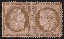 n°58c, paire tête-bêche