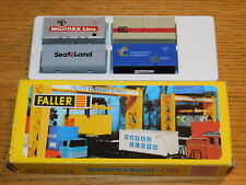 vintage FALLER 420 LOT container wagon H0 TRAIN sealand DB mitsui osk lines MOL