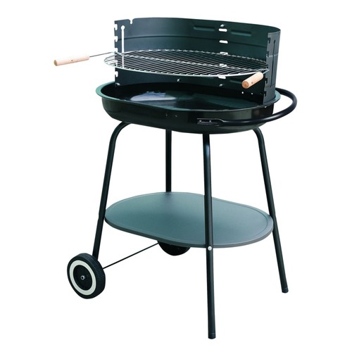Barbecue charbon sur chariot