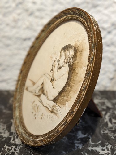 Tableau ancien signé - , peinture