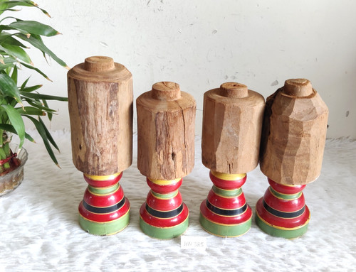 Tabouret bois laqué - tabouret,