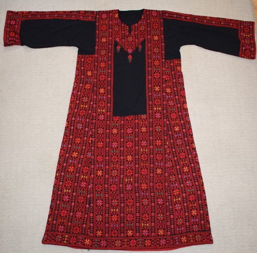 Caftan abaya noir rouge - caftan,