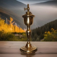 Lampe à huile ancienne, XIXe