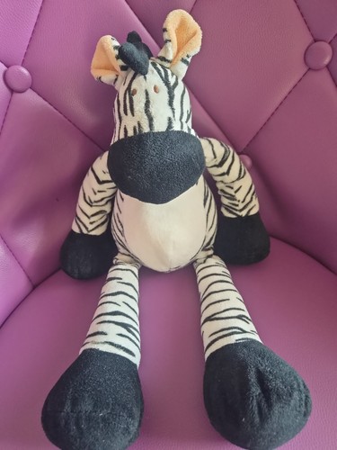 Doudou peluche zébre - , blanc