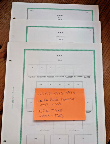 Feuille préimprimée cfa - feuille,