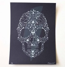Cote Escriva Skull Screen Print Limited of 60