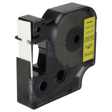 Cartouche à ruban pour Dymo Rhino 6000 5000 5200 4200 noirjaune
