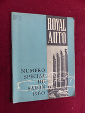 Revue Auto - Royal Auto  /  belgique  -SPECIAL SALON  janvier  1960