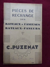 pièce de rechange des rateaux faneurs C. PUZENAT / 1953