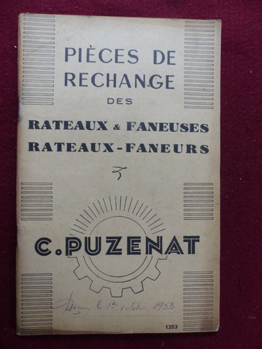 Pièce rechange des rateaux - pièce,
