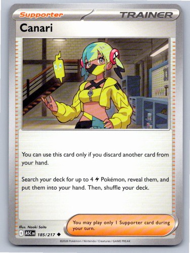 Pokemon canari 185 217 - canari, nm