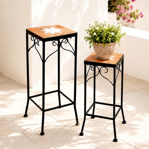 Support fleurs mosaïque - fleurs,