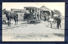 101124 postcard tramway 33 cap ferret tramway horsepower