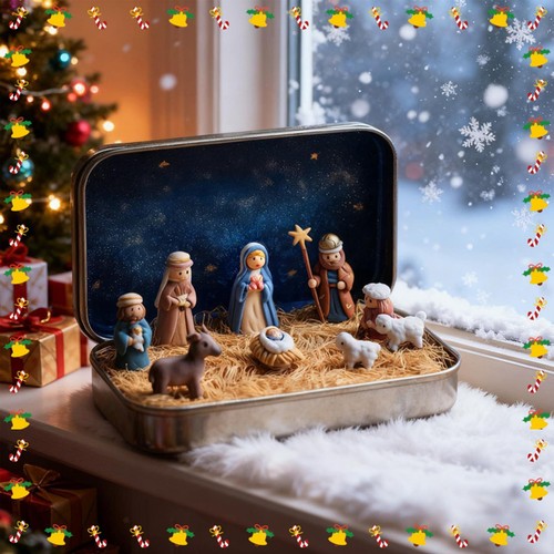 Crèche noël avec - noël,