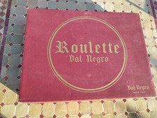 Coffret  Dal Negro Roulette Bois D'acajou - Jetons nacrés - Grand Tapis Feutrine