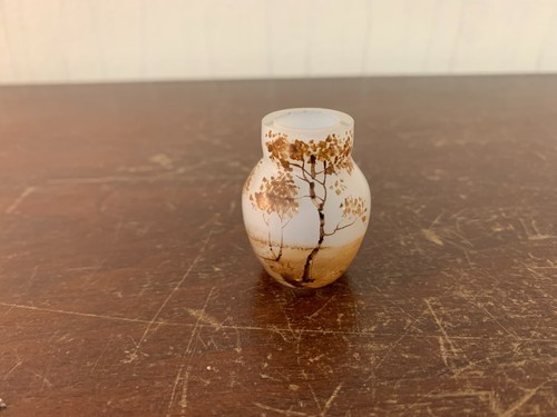 Mini vase peint signée legras - vase,