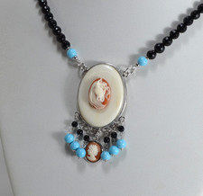 Collier Argent 925 Camées