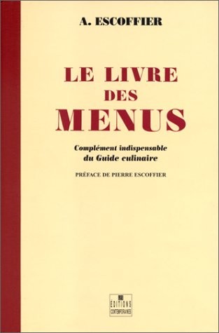Livre des menus - ,