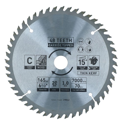 Lame scie circulaire 165 mm - lame,