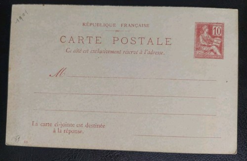 Carte postale réponse - carte,