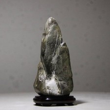 Suiseki, Bonseki, cascade pierre, avec piédestaux Wabi-Sabi