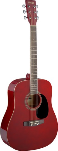 Guitare western rouge - guitare, western,
