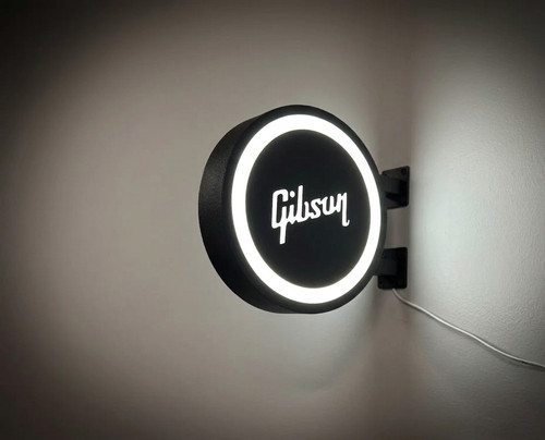 Enseigne gibson guitares - enseigne,