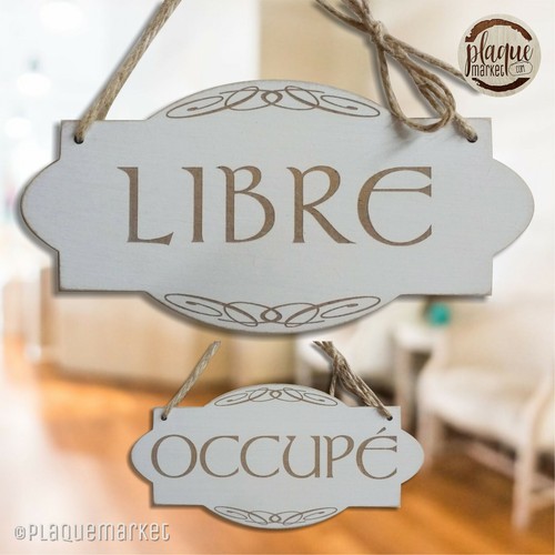 Libre occupé plaque porte - libre/occupé,