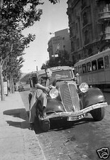 Renault Mattei Taxi Car Visseaux Lamps - Repro Antique Photo - Poster