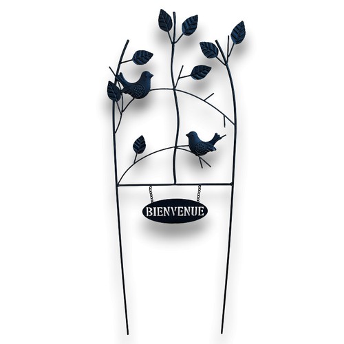 Treillage jardin fer bienvenue - treillage,