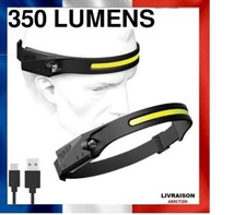 Lampe Torche Frontale Ultra Puissante Induction COB LED Avec Batterie 350 Lumens