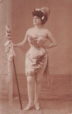 postcard woman guèpière ref 192G