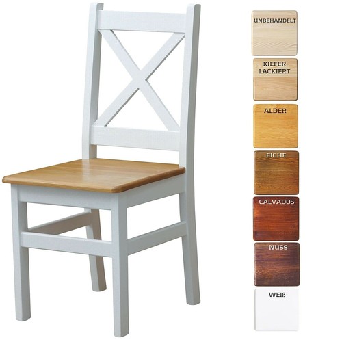 Chaise bois croisée - en,