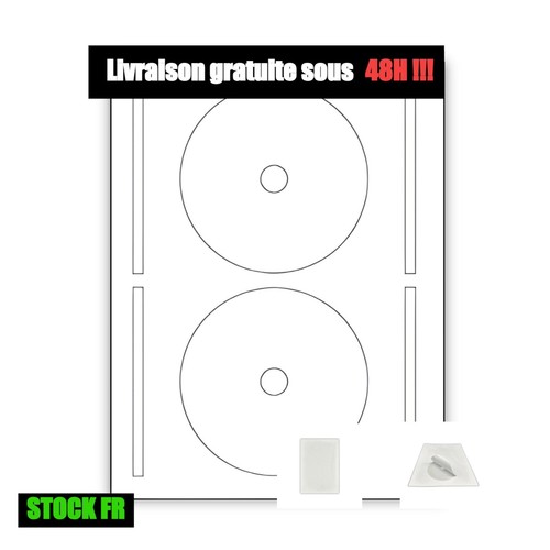 100 étiquettes dvd - 100, cd